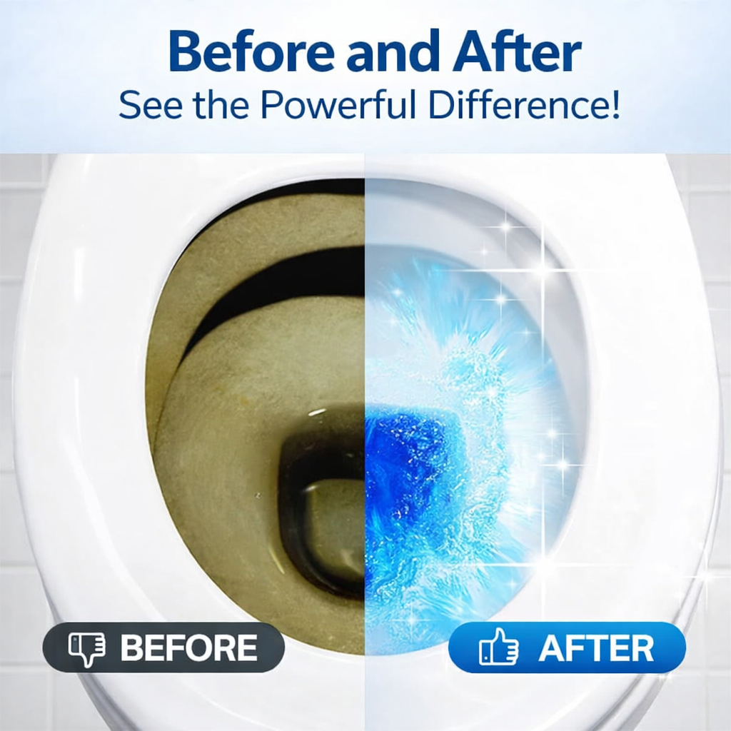 💧✨ Automatic Crystal Clean Toilet Tablets