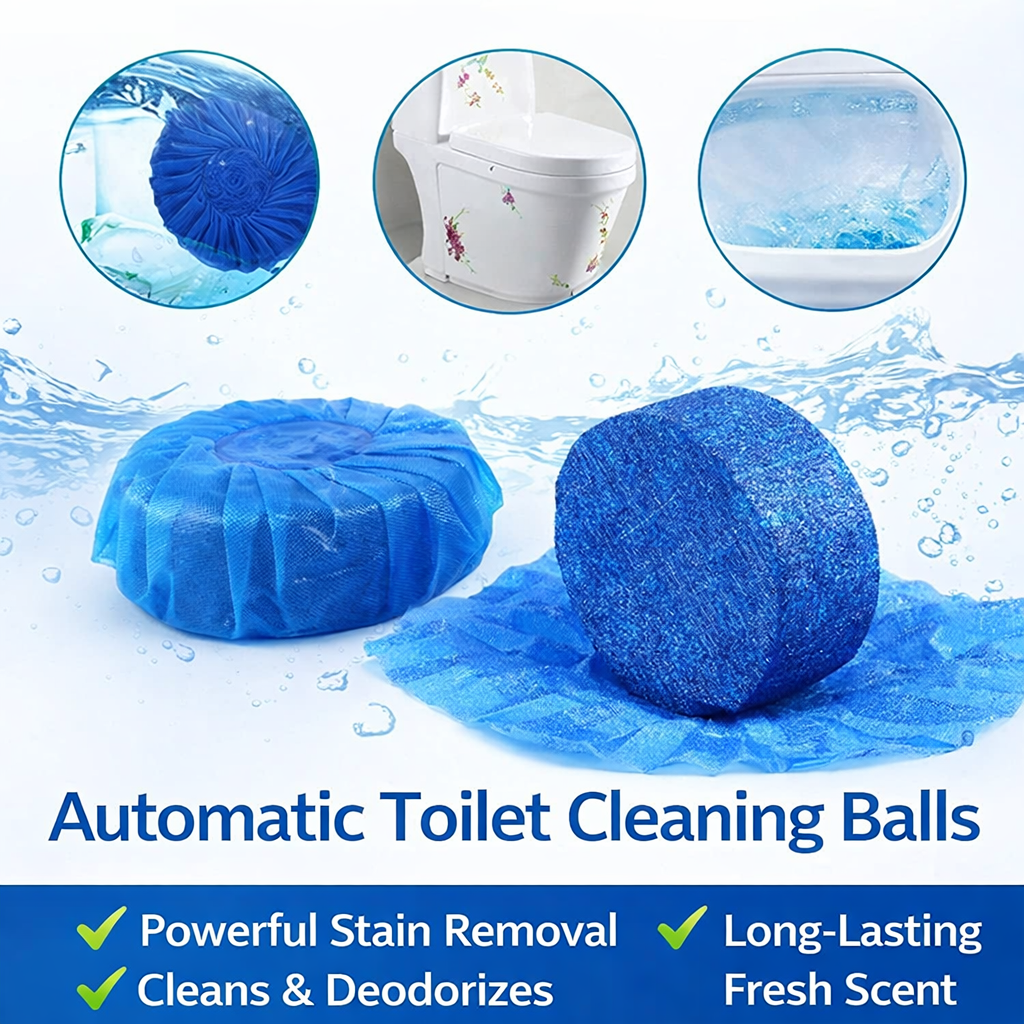 💧✨ Automatic Crystal Clean Toilet Tablets