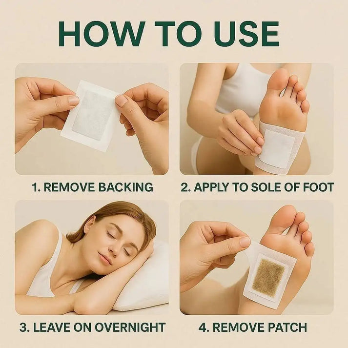 Herbal Foot Pads | Gentle Night Care Pads for Daily Foot Comfort